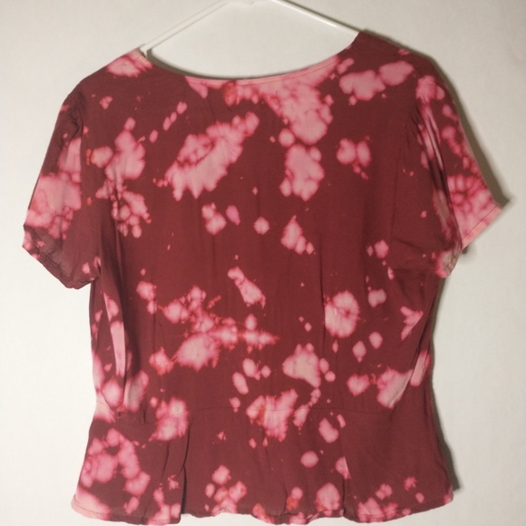 Midnight sky tie dye button up top size large - Picture 5 of 5